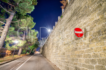 San Marino at night