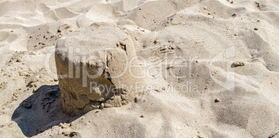 Small castle in the sand