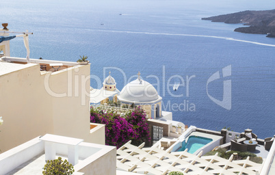 Beautiful scenery of Thira