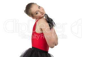 Photo of cute young ballerina