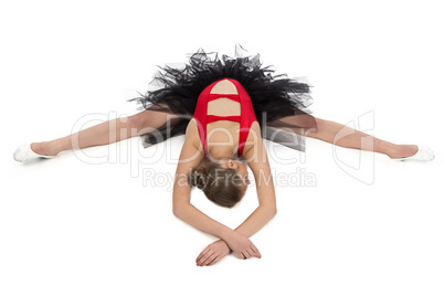 Photo of stretching girl with arms crossed