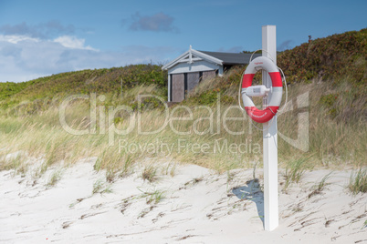 Rettungsring am Strand