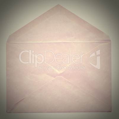 Retro letter envelope