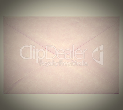 Retro letter envelope