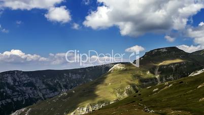 Romania mountains landscape time lapse