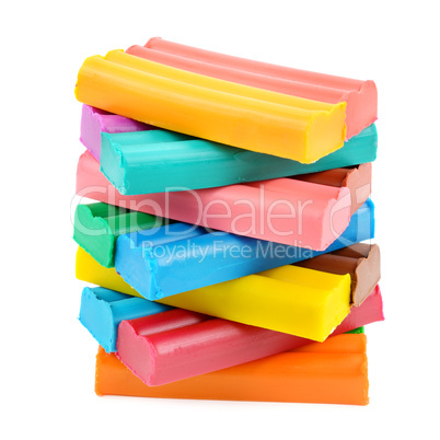 set of colored plasticine