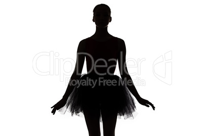 Photo - silhouette of young ballerina