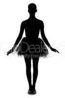 Image - silhouette of young ballerina