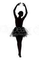 Photo of ballerina with hands up