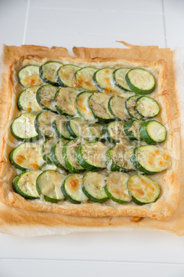 Zucchini Tarte aus Blätterteig