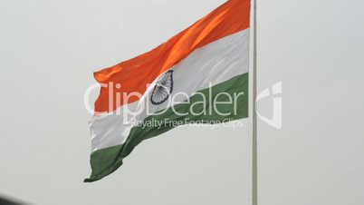 An Indian Flag fluttering