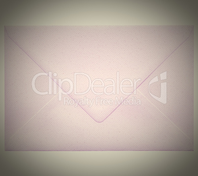 Retro letter envelope