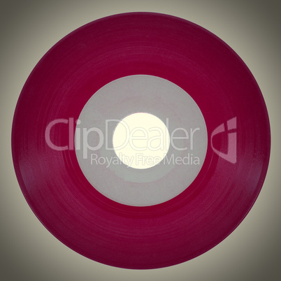 Retro look Vinyl record