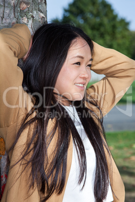 Young woman enjoying the nature