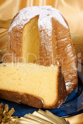 Pandoro the italian Christmas golden cake