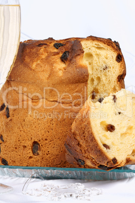 Panettone and spumante the italian Christmas tradition