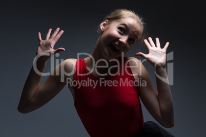 Photo of happy young girl