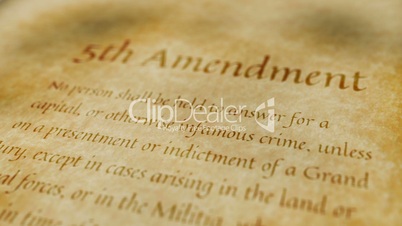 Historic Document 5th Amendment