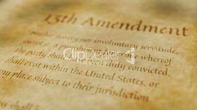 Historic Document 13th Amendment