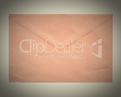 Retro letter envelope