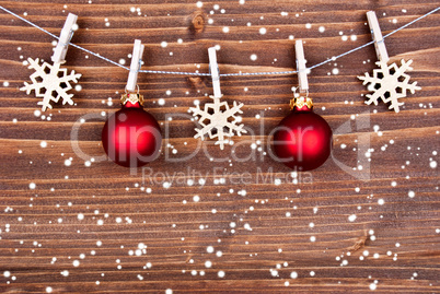 Snowy Christmas Decoration Background