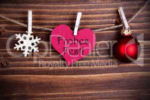 Frohes Fest in a Heart