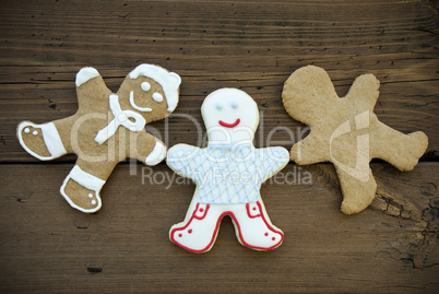 Three Happy Ginger Bread Man