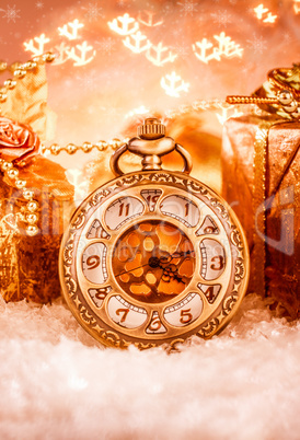 Christmas pocket watch