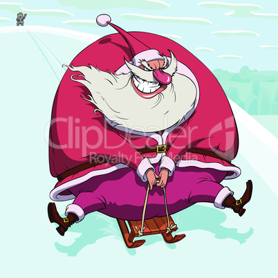 Sliding Santa Claus