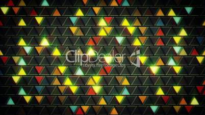 abstract geometric background shining triangles loop