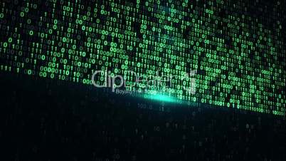digital binary data scan loop background