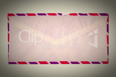 Retro letter envelope