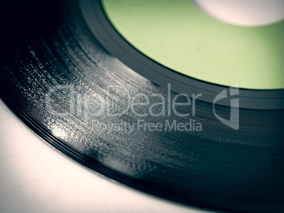 Retro look Vinyl record