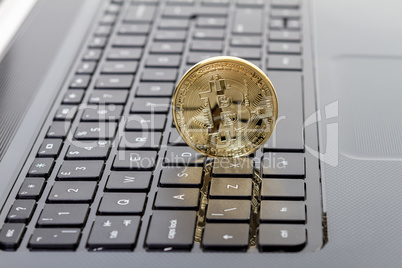 Photo Golden Bitcoin (new virtual money)