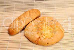 French baguette and Bread with cheese