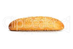 French bread isolated on white