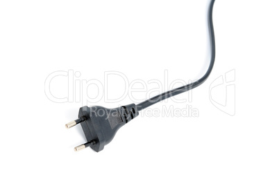 Electrical plug isolated on white background