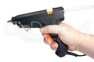 Electric hot glue gun