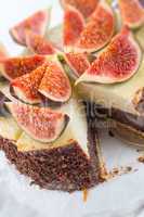 with figs poppy seed cheesecake