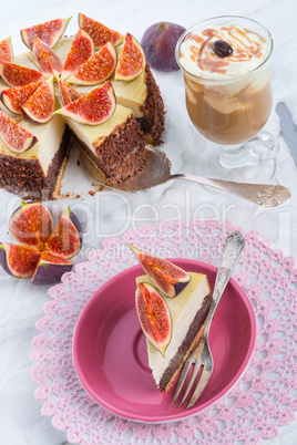 with figs poppy seed cheesecake