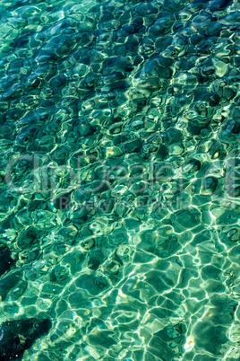 Turquoise sea surface