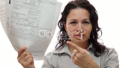 Female Boss Mad With Papers