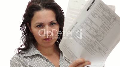 Female Manager Mad With Papers