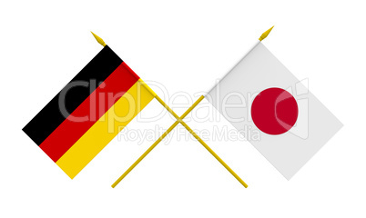 Flags, Germany and Japan