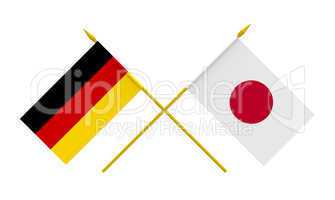 Flags, Germany and Japan