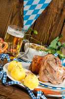 Schweinshaxe - pork knuckle on Bavarian