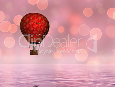 Hot air balloon - 3D render