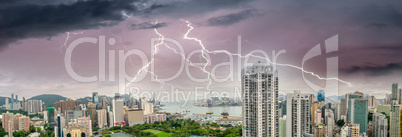HONG KONG - MAY 12, 2014: Stunning panoramic view of Hong Kong I