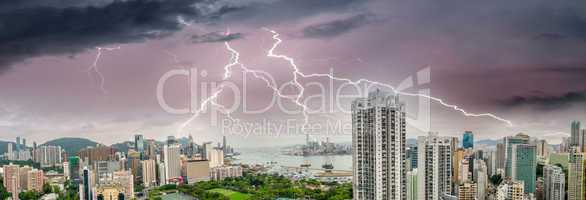 HONG KONG - MAY 12, 2014: Stunning panoramic view of Hong Kong I