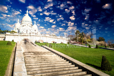 Wonderful view of Sacred Heart Cathedral and Steep Stairs - Pari